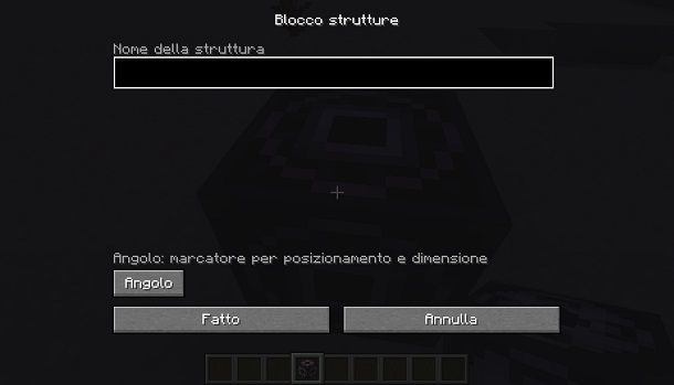 Usare Blocco Struttura Angolo