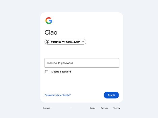 Come recuperare account Google