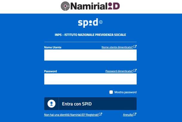 Come accedere a SPID 1