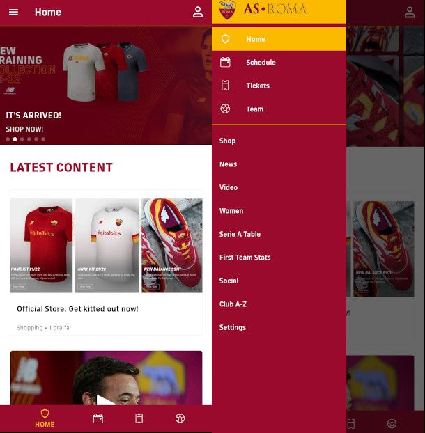 app ufficiale as roma