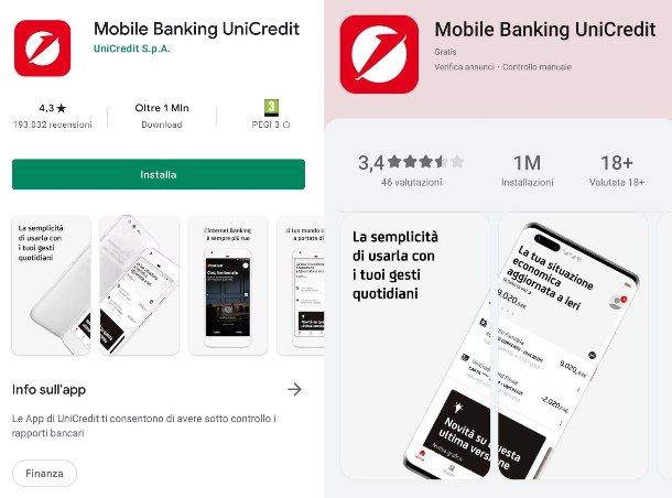 Installare l'app UniCredit su nuovo telefono