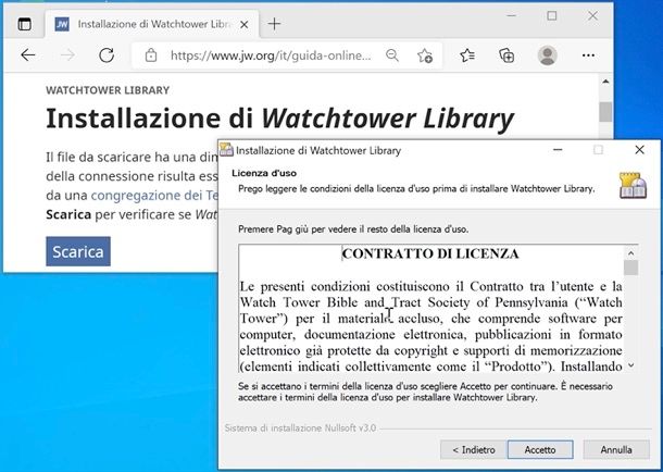 Installazione di Watchtower Library