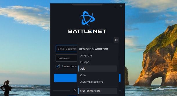 Cambiare regione Battle net COD