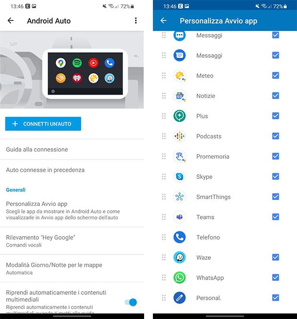 Come aggiungere app su Android Auto