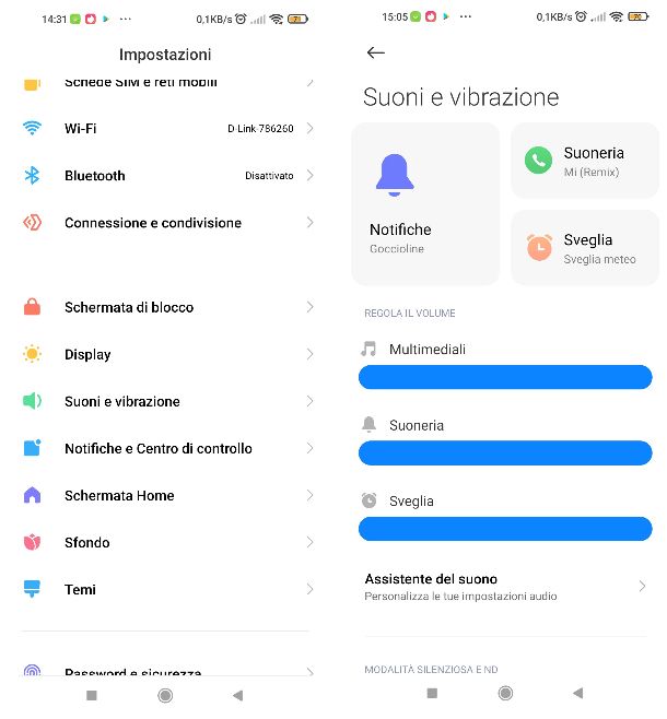 Aumentare volume Android