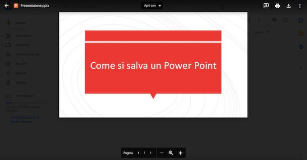 Da PowerPoint a PDF online Drive