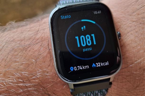 Come attivare il contapassi su smartwatch Amazfit