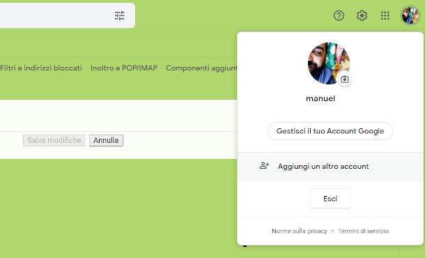 come accedere a un altro account su gmail