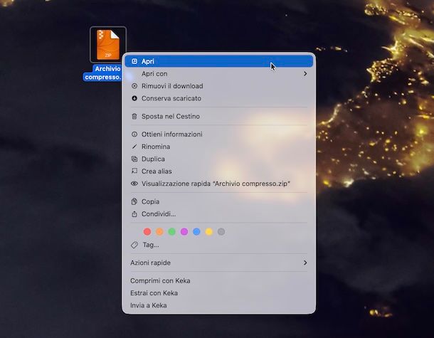 Utility Compressione macOS