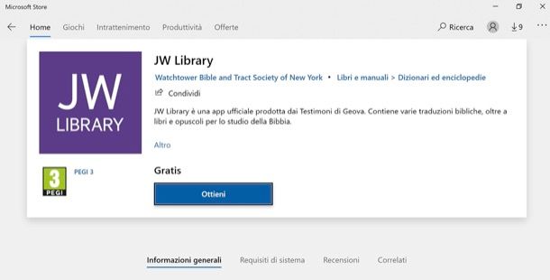 Come scaricare JW Library su PC