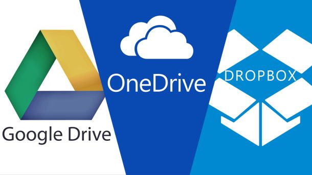 Google Drive, OneDrive e Dropbox