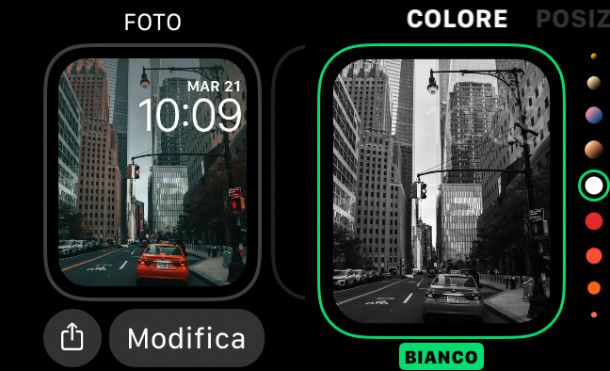 Modifica Quadrante Foto Apple Watch