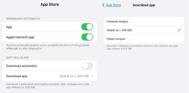 Aggiornamenti automatici iOS e iPadOS