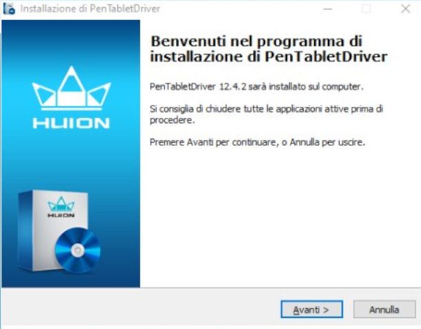 Installazione Driver Huion