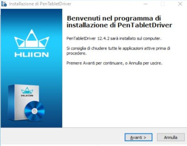 Installazione Driver Huion