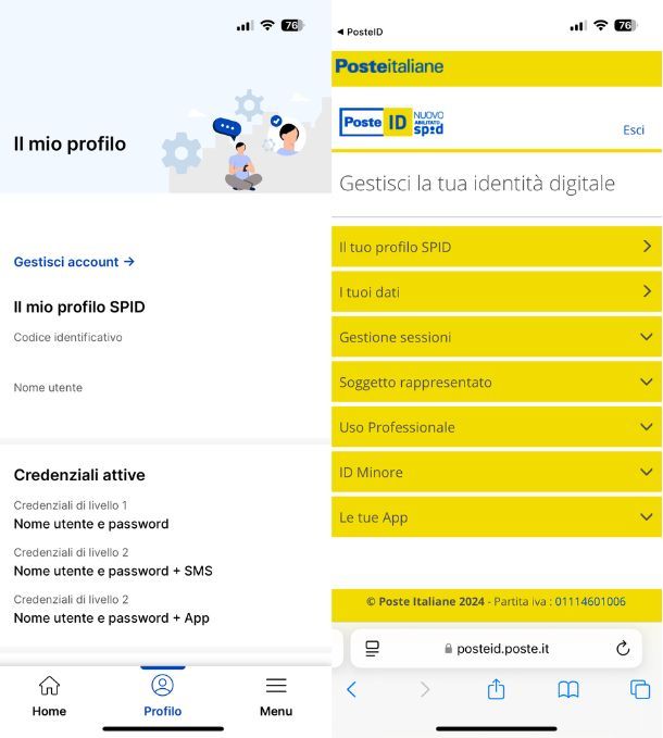 Aggiornare documento app PosteID