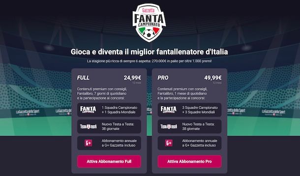 Fantacampionato Gazzetta