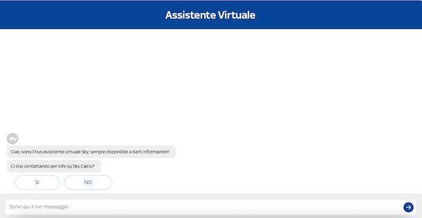 Assistente Virtuale Sky