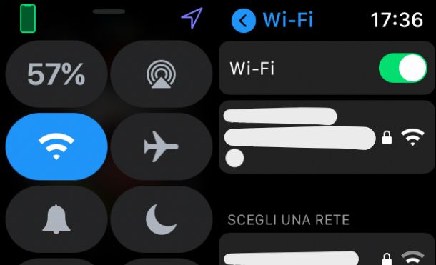 Attivare Wi-Fi Apple Watch