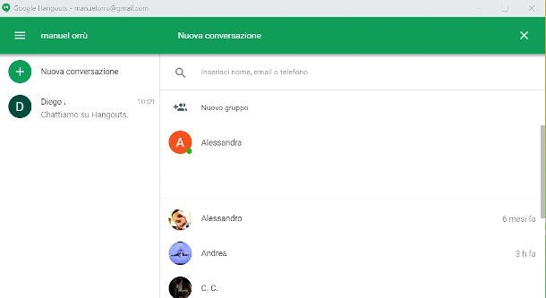 estensione chrome hangouts