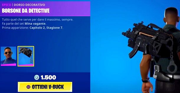 Dorso decorativo Will Smith Fortnite