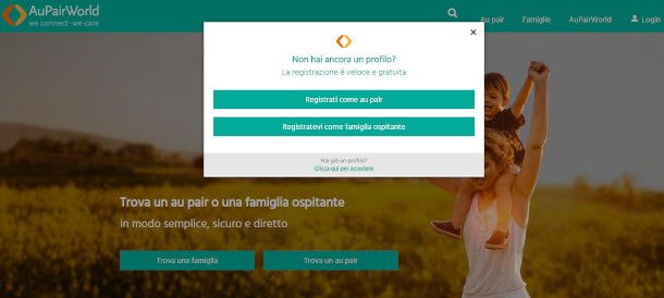 aupairworld registrazione
