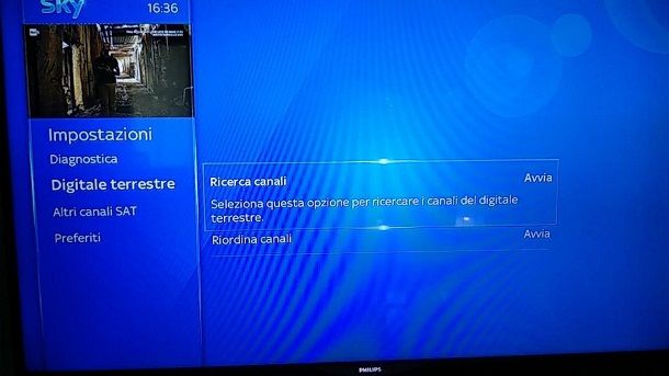 Come risintonizzare il digitale terrestre su Sky