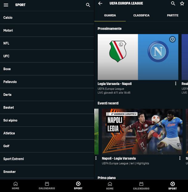 dazn app smartphone