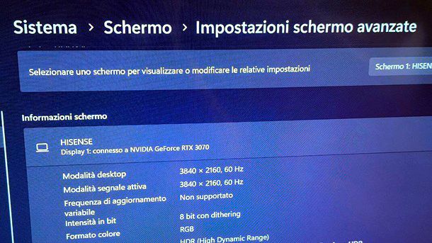 Come configurare TV come monitor Windows 11