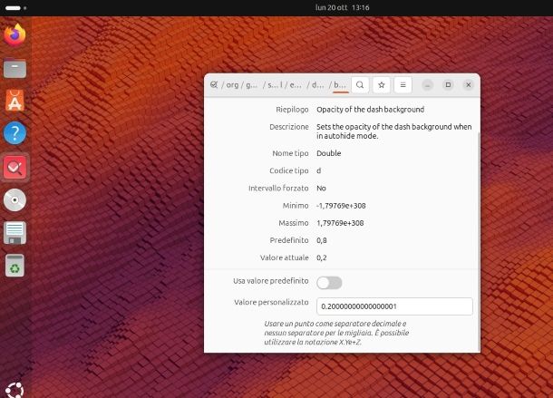 Come rendere la barra Dock di Linux trasparente