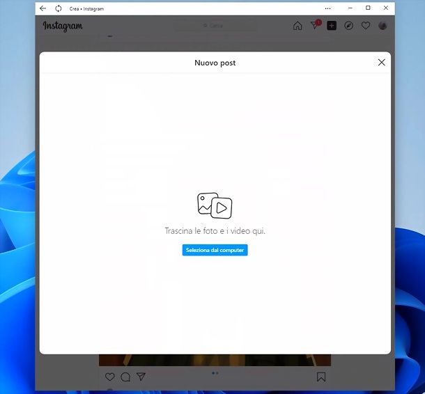 Instagram per Windows