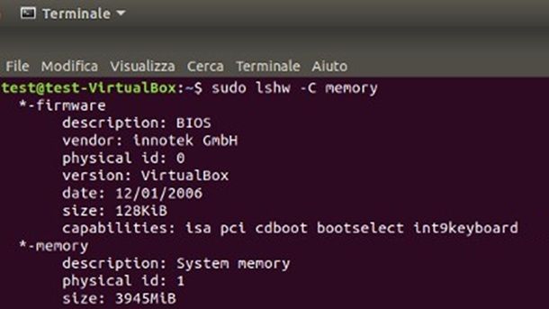 Come vedere la RAM del PC Linux Ubuntu