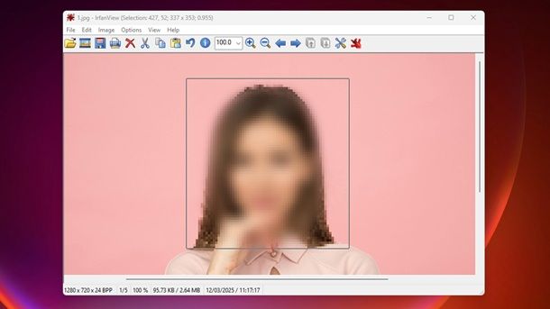 IrfanView Altri programmi per oscurare volti PC