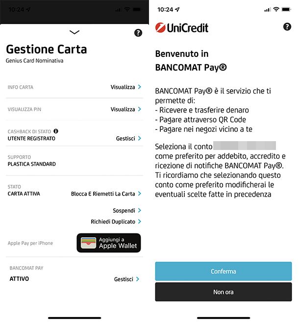 Come attivare BANCOMAT Pay UniCredit