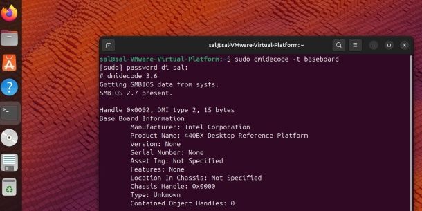Come identificare la scheda madre su Linux