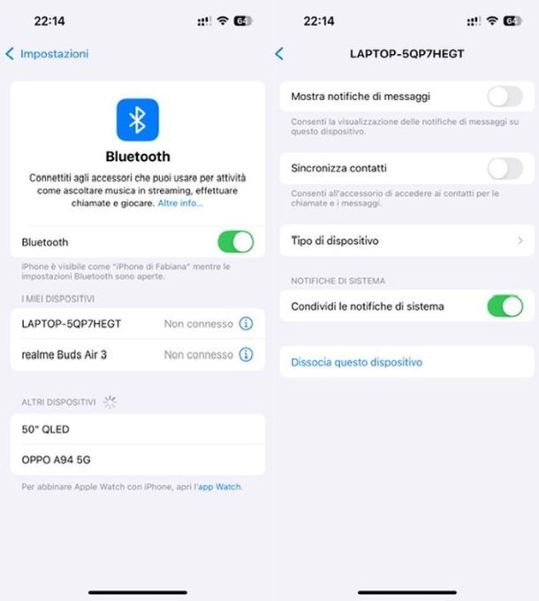 Bluetooth iPhone
