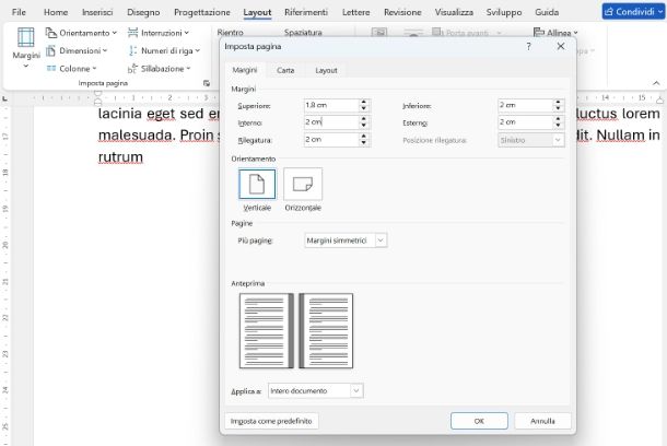 Come stampare un libro con Word