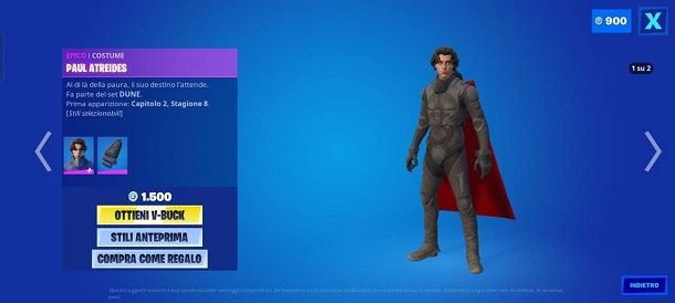 Come sbloccare la skin di Paul Atreides su Fortnite