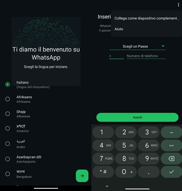 Dispositivo secondario WhatsApp
