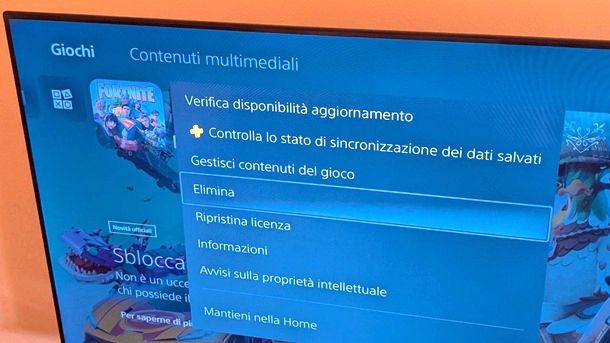 Come reinstallare Fortnite su PS5