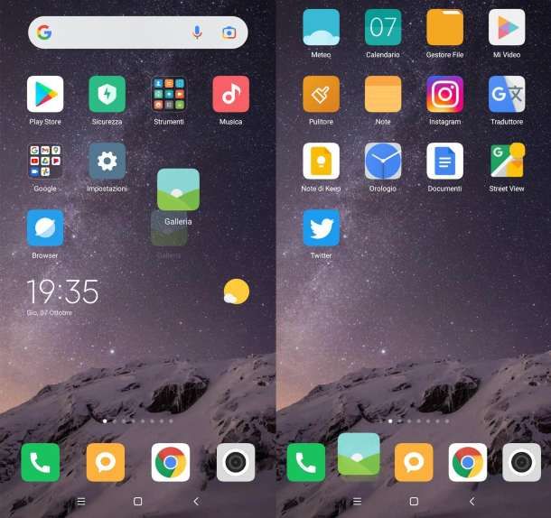 Come spostare icone su Android