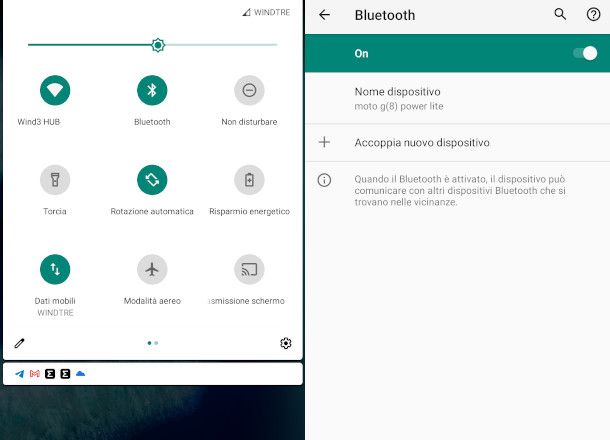 attivazione Bluetooth Android