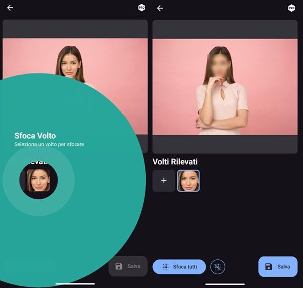 App per oscurare i volti nelle foto