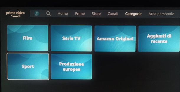 categoria sport Prime Video