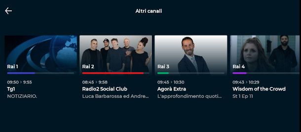 zapping canali rai da app raiplay