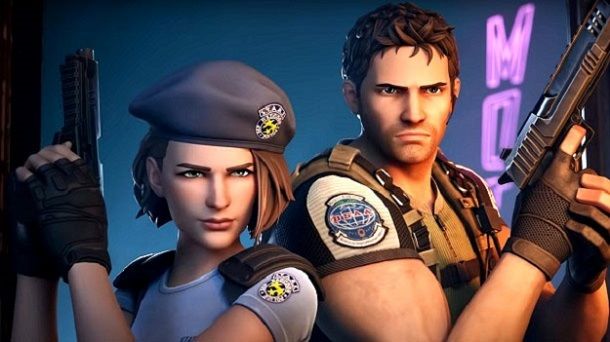 Chris Redfield Jill Valentine Resident Evil Fortnite