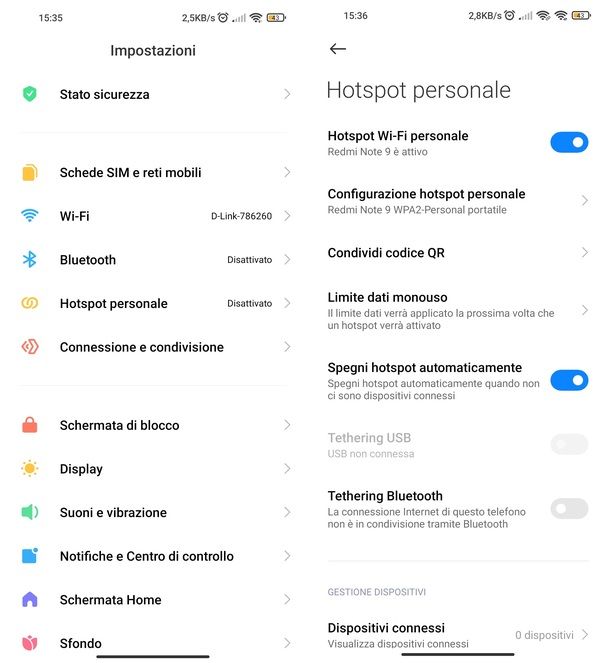 Hotspot Xiaomi