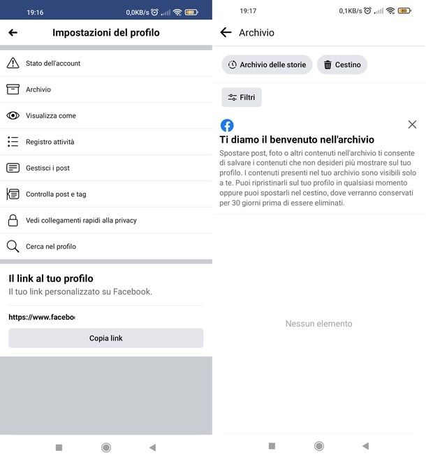 Come vedere le mie storie passate su Facebook