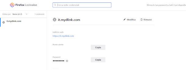 visualizzare le password su firefox PC