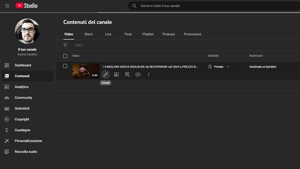 Come scaricare i sottotitoli dai propri video YouTube Studio